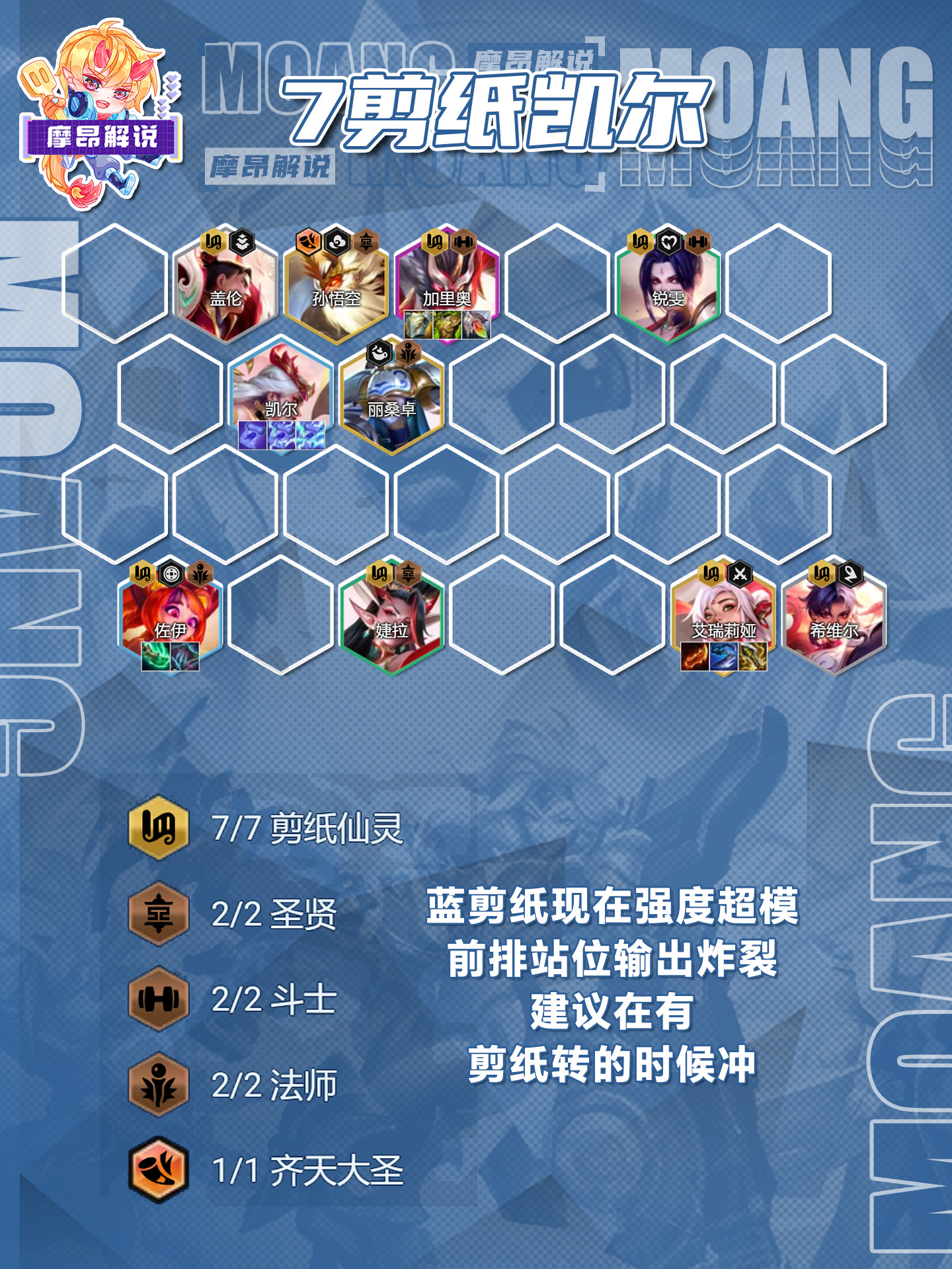 摩昂金铲铲周报：4.7最新阵容排行，高剪纸与赛娜已成毒瘤