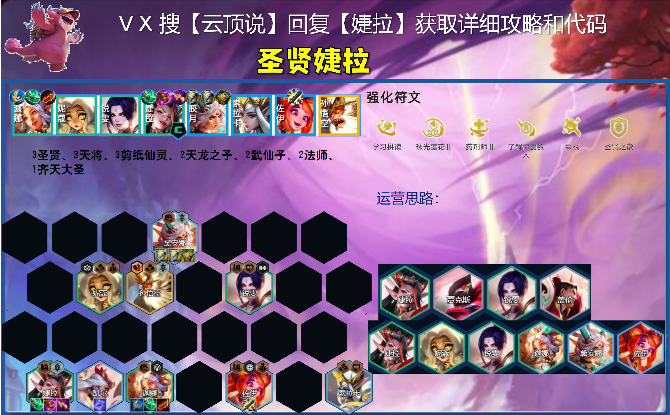 圣贤天将拼多多，主C不用迦娜，把把吃分！