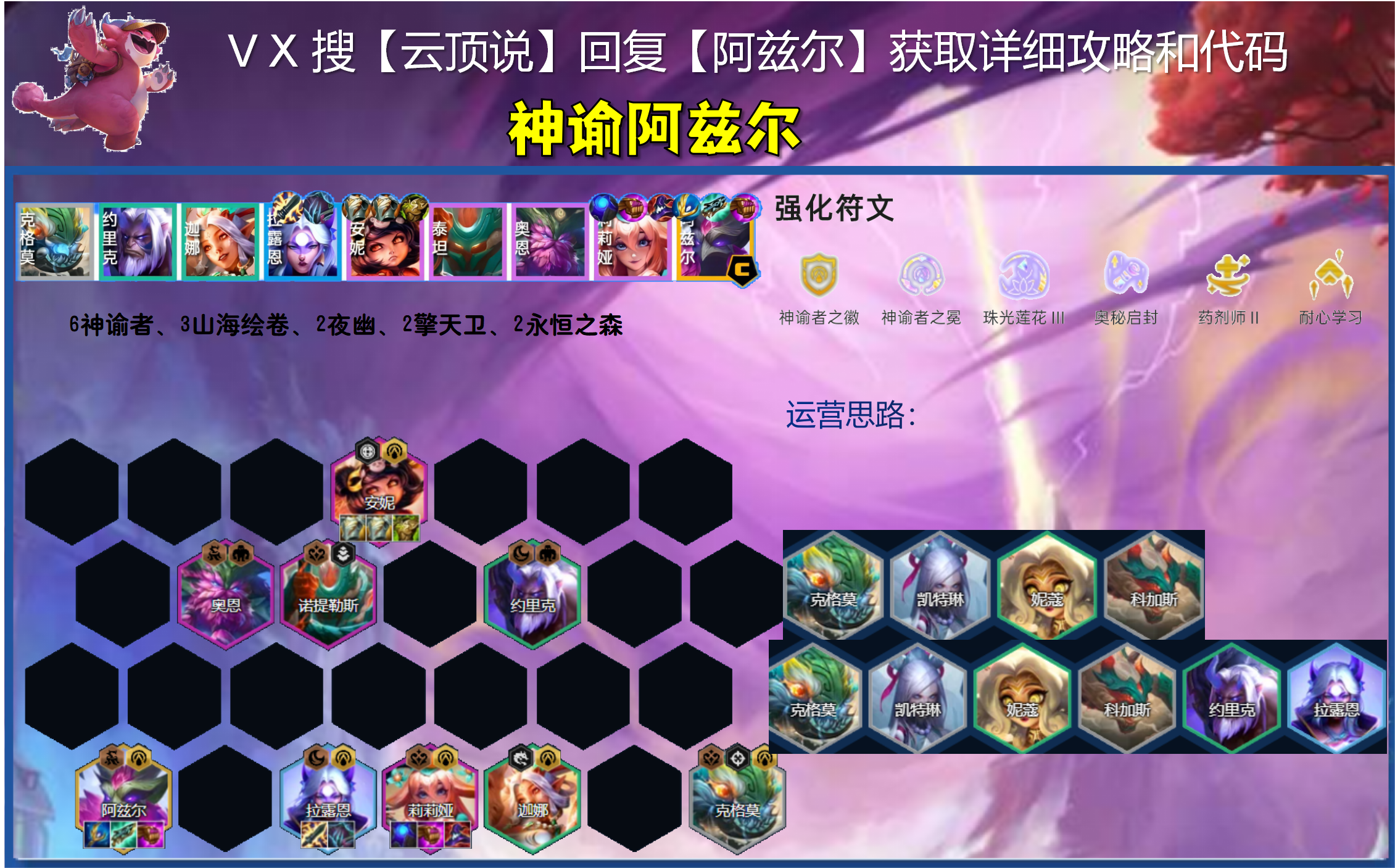 神谕新大哥出现，不要莫甘娜，上限天花板！