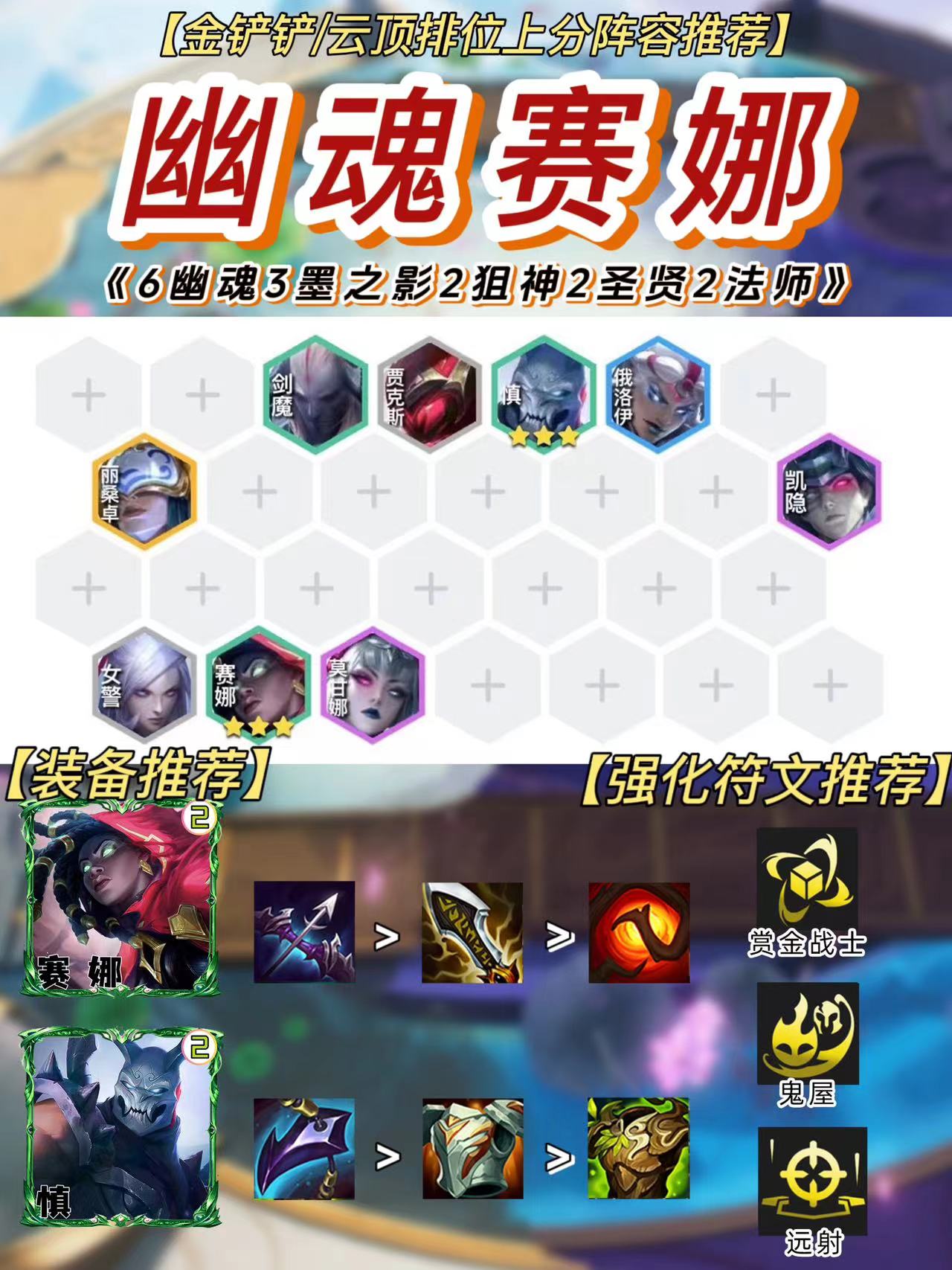 3000字手把手教你玩会幽魂赛娜，成型必前二