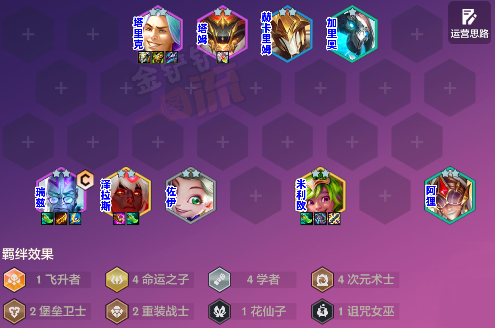 新T0「学者瑞兹」经典84运营阵容，全员两星稳进前2！
