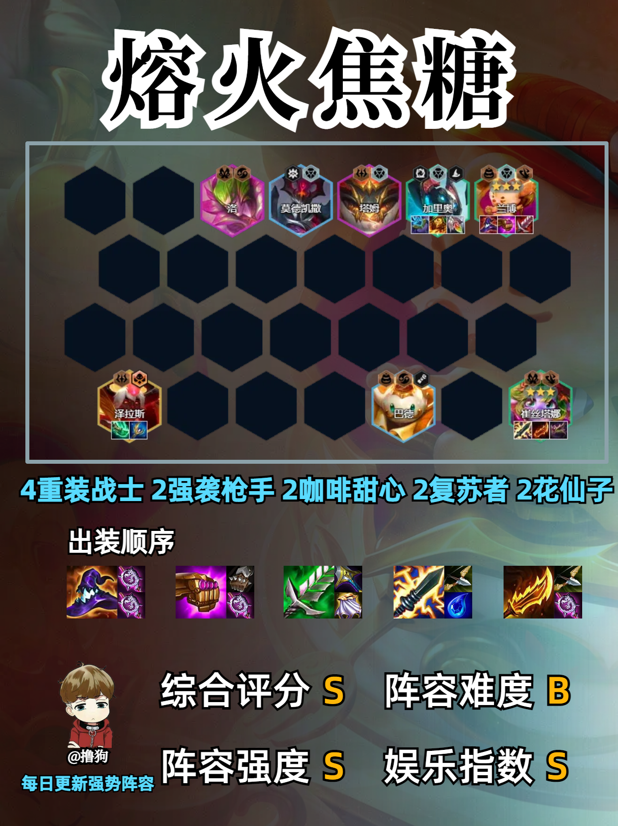 熔火焦糖兰博一人即可单挑所有