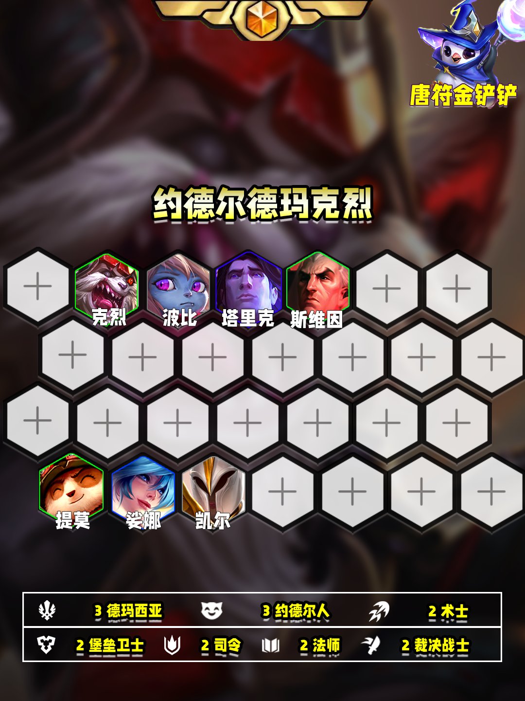 S9羁绊追踪者无四费七级速开