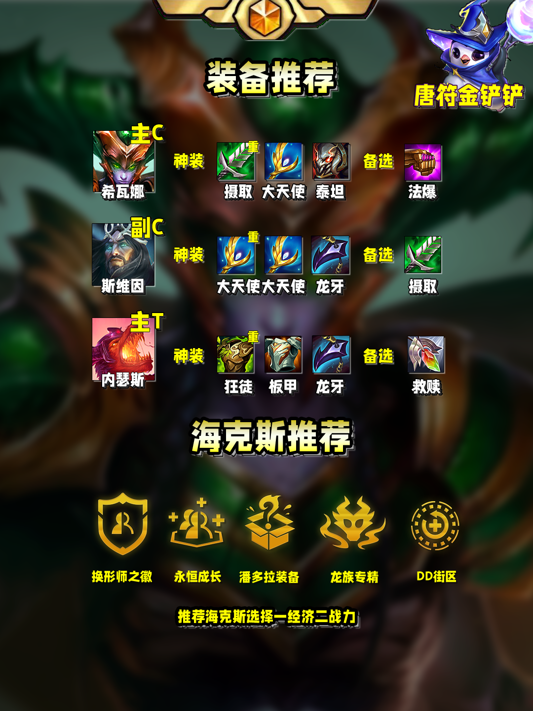 一分钟学会T0阵容：换形龙族希瓦娜