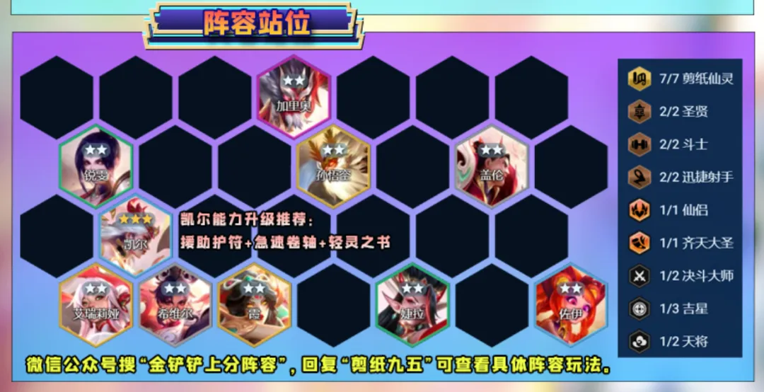 金铲铲之战：版本答案出现？「剪纸九五」无脑拉九，成型即吃分！